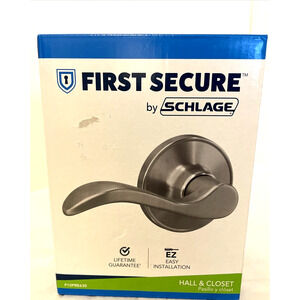 Schlage First Secure Hall & Closet Door Handle Fits 1 3/8" - 1 3/4" Thick Doors
